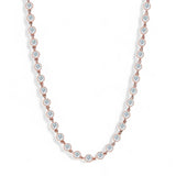 Round Moissanite Necklace for Women 925 Sterling Silver Jewelry Women's Moissanite Tennis Chain Gift
