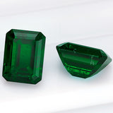 Loose Multi-Size Emerald-Shaped Zambian Emeralds Are Hypoallergenic Providing Excellent Raw Materials For Designing DIY Christmas Gift Hair Accessories