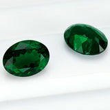 Loose Multi-Size Oval Zambian Emeralds To Create Hypoallergenic DIY Earrings Which Are Ideal As Christmas Gifts For Loved Ones