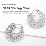 3x5mm Moissanite Lab Grown Diamond Pear Cut 925 Sterling Silver Earrings D Color VVS1 Clarity  Perfect for Daily Wear