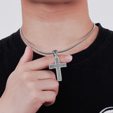 Dazzling Moissanite Hip-hop Cross Necklace - Hypoallergenic Choice for Easter Gifting to Family For Both Men and Women