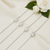 Luxury Moissanite Bracelet Assorted Cuts Round Pear Oval Heart Emerald Radiant Bright Shine Women Fashion Jewelry Premium Gift