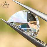 CVD HPHT Half Moon Loose Gemstone 1.02ct E Color VVS2 Lab Grown Diamond IGI Certificate Jewelry Making Materials Rings Nacklaces