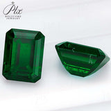 Loose Multi-Size Emerald-Shaped Zambian Emeralds Are Hypoallergenic Providing Excellent Raw Materials For Designing DIY Christmas Gift Hair Accessories