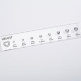 CUSTOM ZIRCON SETS - COMPARISON CHART FOR VARIOUS SHAPES AND SIZES SUITABLE FOR JEWELRY TOOLS