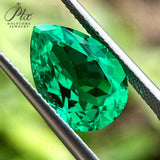 Bulk Multi-Size Pear-Shaped Colombian Lab-Grown Emeralds Brilliant And Dazzling Can Be Used As DIY Jewelry Materials A Top Choice For Exquisite Gifts