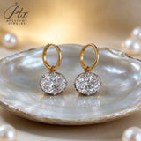 Lab Grown Diamond Earrings Luxury Oval Cut 2/4ct DEF VS 10K/14K/18K Solid Yellow Gold for Women Hypoallergenic Office Ready