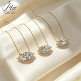 IGI Certificate Lab Grown Diamond Necklace 10K/14K/18K Gold Marquise Shape 1/2/3ct D Color Pendant Hypoallergenic Direct from Factory Daily & Office Wear Perfect Gift