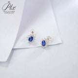 0.8-1.5CT Lab Grown Gemstone Stud Earrings 925 Sterling Silver Material Screw Back Design Suitable for Halloween/Christmas Gifts