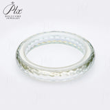 Customized Moissanite Gemstone Bangles Round D Color Full Size Fine Fashion Elegant for Woman Man Anniversary Party Gift Charms