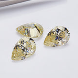 Multicolor Pear Shape Moissanite Diamond Wholesale Loose Stones Lab Grown for Gemstone Charms Engagement Jewelry GRA Certificate