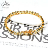 Tennis Bracelets Moissanite Round Bubble Diamond 4mm for Woman Men 925 Silver Plated Hip Hop Chain Bracelet Suitable as a Gift