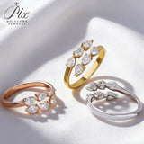 1.8CT Moissanite Pear Cut Minimalist Open Ring White Gold Yellow Gold Rose Gold Radiant Light Women Fine Jewelry