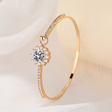 Series Closed Bracelets Set with Moissanite These Bracelets Are Exclusively for Women and Make An Ideal Engagement Gift