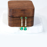 Custom Earrings Lab Grown Gemstones Pear Shape 925 Silver Anniversary Birthday Gift Hypoallergenic No Fade Factory Outlet Charm