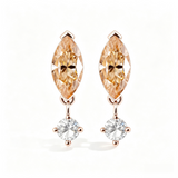 Moissanite Earrings Marquise Cut 2ct D Color VVS1 925 Sterling Silver GRA Factory Direct Hypoallergenic Daily Commute Jewelry