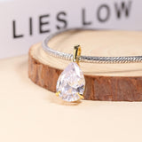 8-16 CT Custom Necklace Pear Cut Moissanite White 925 Sterling Silver Jewelry High-Quality Premium Christmas Gift Hypoallergenic