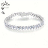 20ct Teardrop Shaped Bracelet with Exquisite Moissanite Accents Women's Style 925 Silver Fashionable and Popular Holiday Gift