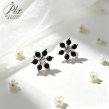 Moissanite Stud Earrings Snowflake D Color VVS1 Clarity 925 Sterling Silver GRA Certified Hypoallergenic Non Tarnish Office Commuter Jewelry
