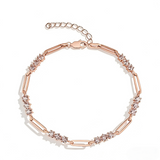 Moissanite Bracelet 3.0mm Round Cut D Color 925 Sterling Silver Birthday Anniversary Gift Charms Pass Diamond Tester 16+3cm