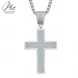 Dazzling Moissanite Hip-hop Cross Necklace - Hypoallergenic Choice for Easter Gifting to Family For Both Men and Women