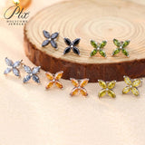 Horseshoe Clover Plated Moissanite Earrings & Necklace - Classic Design Daily Wear Hypoallergenic Ideal Gift