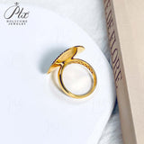 Custom Ring Available in S925/18K Gold Set with Diamond Designed Exclusively for Women Suitable As A Commemorative Gift Unique