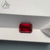 Jewelry Raw Material Wholesale - Multi-Size Emerald-Cut Lab-Grown Ruby
