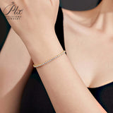 Adjustable 3-4mm Moissanite Bracelet Women's Style 925 Silver Fashionable and Popular Holiday Gift Anniversary Gift