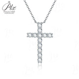 Moissanite Necklace Multiple Styles Available 925 Silver Material High-Quality Sparkling Jewelry Suitable for Banquet Occasions