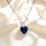 Heart Shaped Bezel Set Necklace 925 Sterling Silver 10K/14K/18K Gold Exquisite Lab Grown Gemstone As An Anniversary Gift