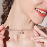 Moissanite Pendant Classical 6 Prongs 12 Color 925 Sterling Sliver Fine Jewelry Necklace Lady Birth Stones Wedding Gift Jewel