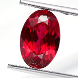0.21-25.5CT Multi-Size Loose Oval-Shaped Lab-Grown Ruby DIY Exquisite Jewelry Raw Material
