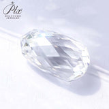 3.02ct Briolette Shape VS1 Lab Grown Diamond F Color Bead Gemstone IGI Certificate CVD HPHT Jewelry Nacklace Raw Material Making