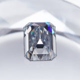 Wholesale Price Moissanite Stone Emerald Cut D Color Blue Green  VVS1 with GRA Certificate 0.5ct-10ct Gemstones