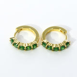 1CT Customize Earrings Moissanite Lab Grown Emerald/Ruby/Sapphire 925 Silver Hypoallergenic Factory Direct Sales for Women Gift