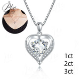 Moissanite Necklace Multiple Styles Available 925 Silver Material High-Quality Sparkling Jewelry Suitable for Banquet Occasions