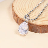 8-16 CT Custom Necklace Pear Cut Moissanite White 925 Sterling Silver Jewelry High-Quality Premium Christmas Gift Hypoallergenic