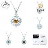 0.5ct Moissanite Necklace Round Cut D Color GRA Certified 925 Sterling Silver Factory Direct Versatile Daily Women Jewelry Gift