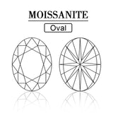 Sparkling Multicolor Moissanite Oval Cut 8Hearts 8Arrows Brilliant Facets Exquisite Loose Gemstones for Jewelry Crafting