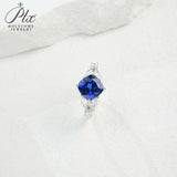 Customize Ring Cushion Cut Lab Grown Ruby Sapphire Columbia 925 Silver No Fade Hypoallergenic Anniversary Gifts Party Banquet