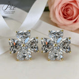 2.4ct Heart Cut Moissanite Earrings White Gold Yellow Gold Romantic Fine Jewelry Gift for Her Valentine Wedding Anniversary