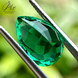 Bulk Multi-Size Pear-Shaped Colombian Lab-Grown Emeralds Brilliant And Dazzling Can Be Used As DIY Jewelry Materials A Top Choice For Exquisite Gifts