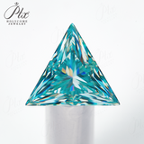 100% Real Moissanite Stone Triangle Cut Multicolor VVS1 Loose Beads With Certificate For Women Jewelry Making Charms Wholesale