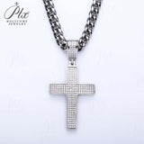 Dazzling Moissanite Hip-hop Cross Necklace - Hypoallergenic Choice for Easter Gifting to Family For Both Men and Women