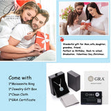 Moissanite Pendant Classical 6 Prongs 12 Color 925 Sterling Sliver Fine Jewelry Necklace Lady Birth Stones Wedding Gift Jewel