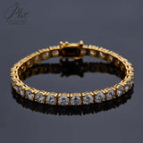 6.5mm Tennis Bracelet/Necklace Exquisite D-Color Moissanite Unisex Elegant Jewelry Anniversary Gift Allergy-Resistant