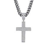 Dazzling Moissanite Hip-hop Cross Necklace - Hypoallergenic Choice for Easter Gifting to Family For Both Men and Women