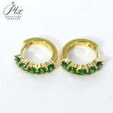 1CT Customize Earrings Moissanite Lab Grown Emerald/Ruby/Sapphire 925 Silver Hypoallergenic Factory Direct Sales for Women Gift
