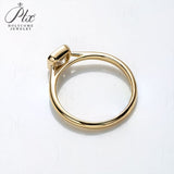 Ascher Cut Bezel Moissanite Engagement Ring Women Only Gifts For Festivals And Anniversaries